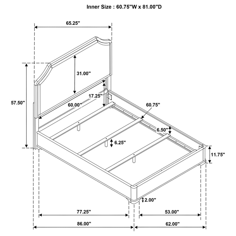 Garland Panel Bed