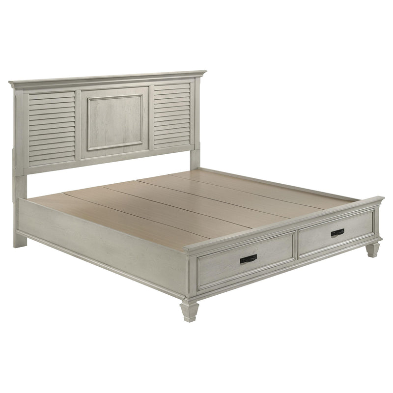 Franco Eastern King & Queen Storage Bed Antique White