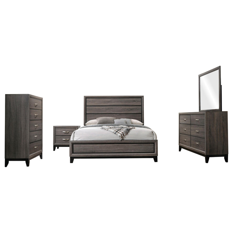 Watson 5-piece Queen Bedroom Set Grey Oak