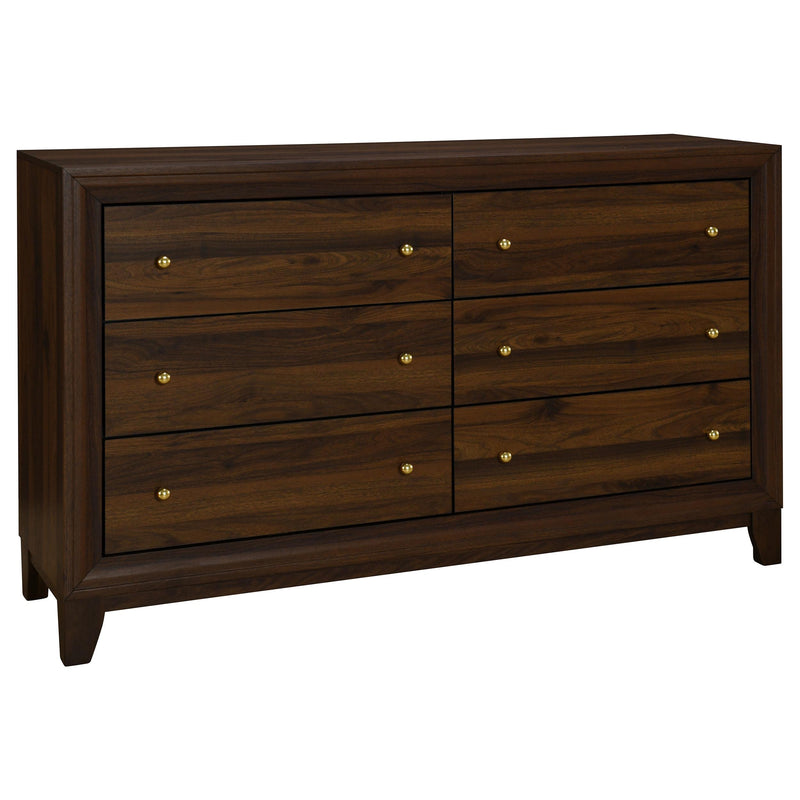 Welsley California King Bedroom Set Walnut