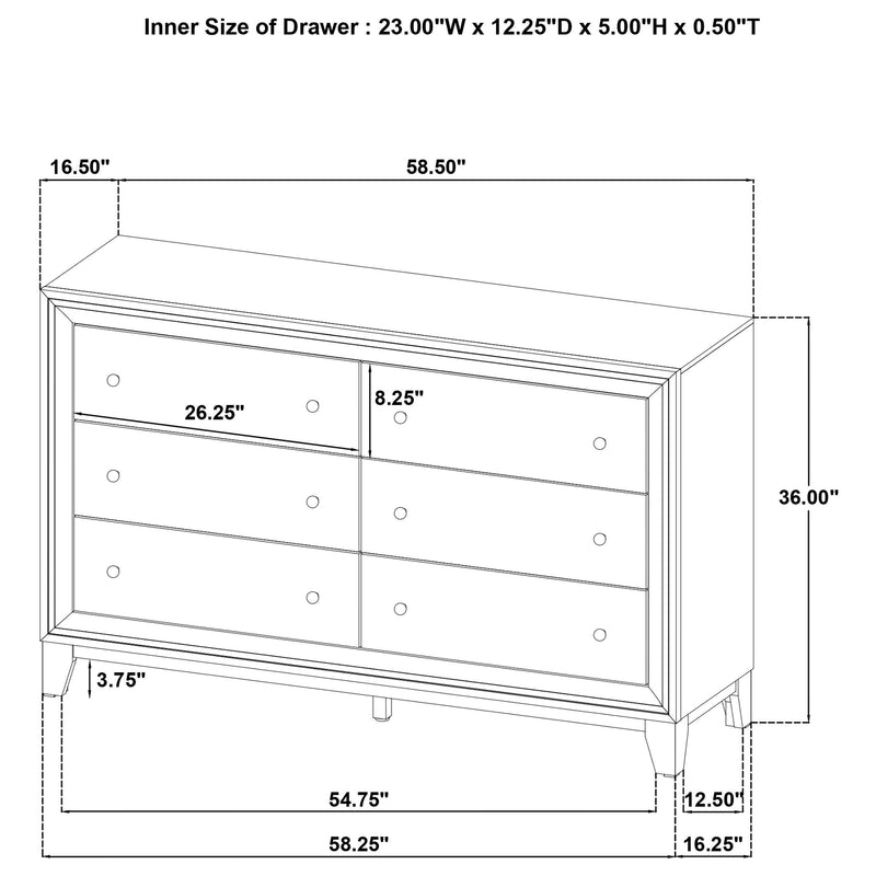 Welsley California King Bedroom Set Walnut