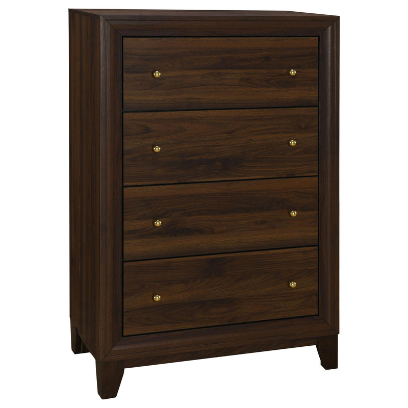 Welsley California King Bedroom Set Walnut
