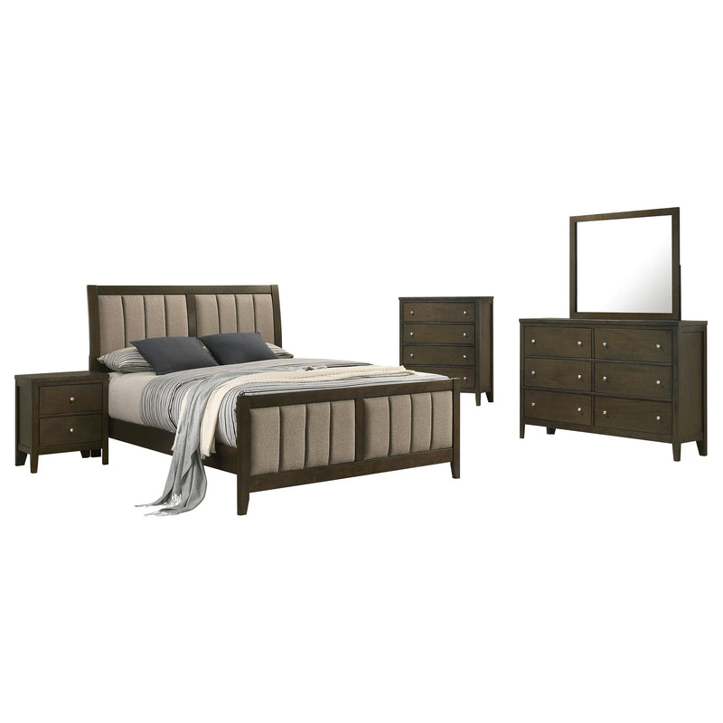 Wilkes California King Bedroom Set Dark Cocoa