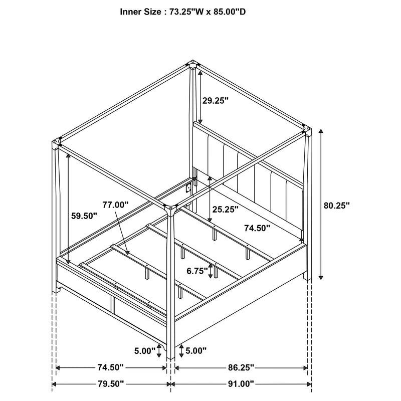 Gran Park 5 Pc Bedroom Set