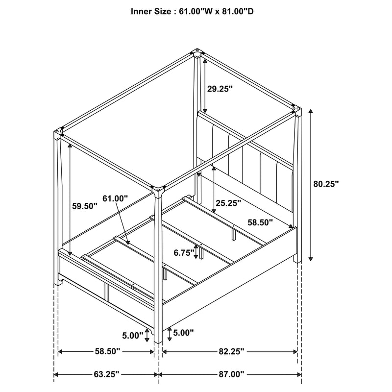 Gran Park 5 Pc Bedroom Set