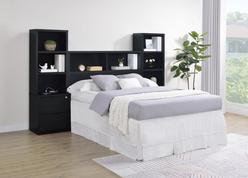 Westpark 5 Pc Twin & Full Bedroom Set Black, Brown & Natural
