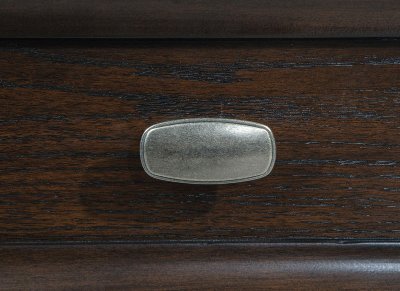 Devon Bedroom Set Wine Red and Dark Oak