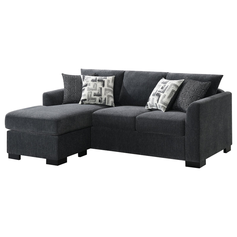 Storey Upholstered Sleeper Sectional Chaise Sofa