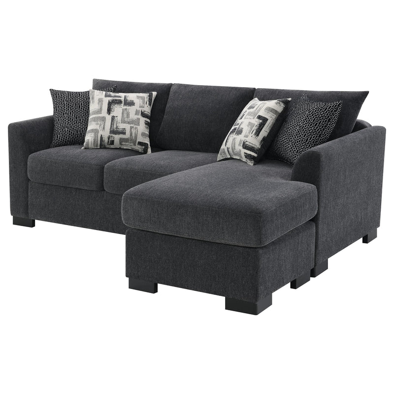 Storey Upholstered Sleeper Sectional Chaise Sofa