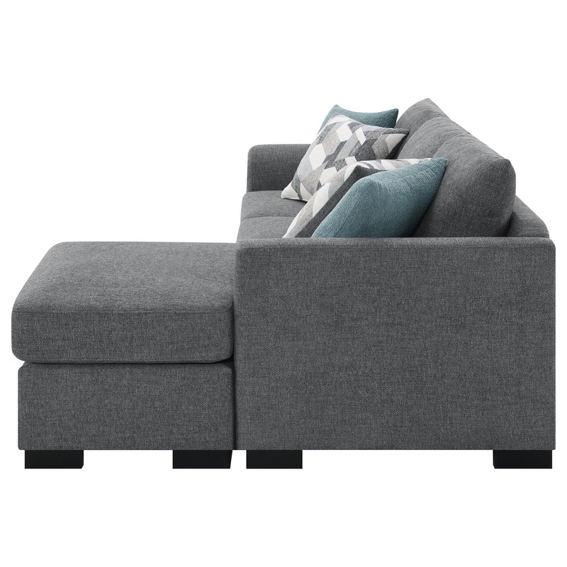 Storey Upholstered Sleeper Sectional Chaise Sofa