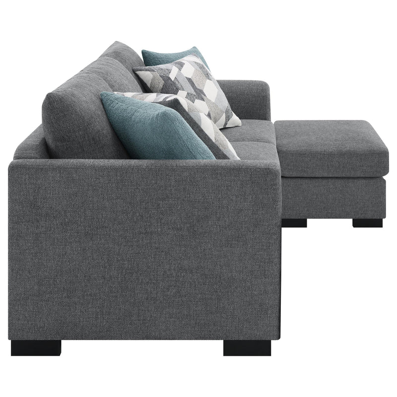 Storey Upholstered Sleeper Sectional Chaise Sofa