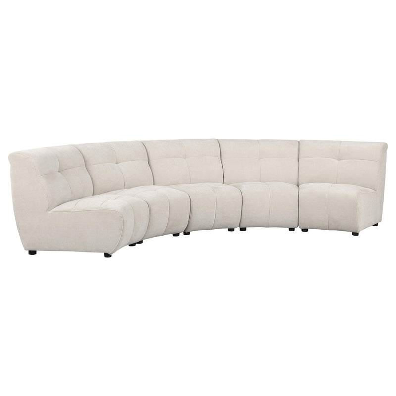 Charlotte Upholstered Modular Sectional Sofa Ivory