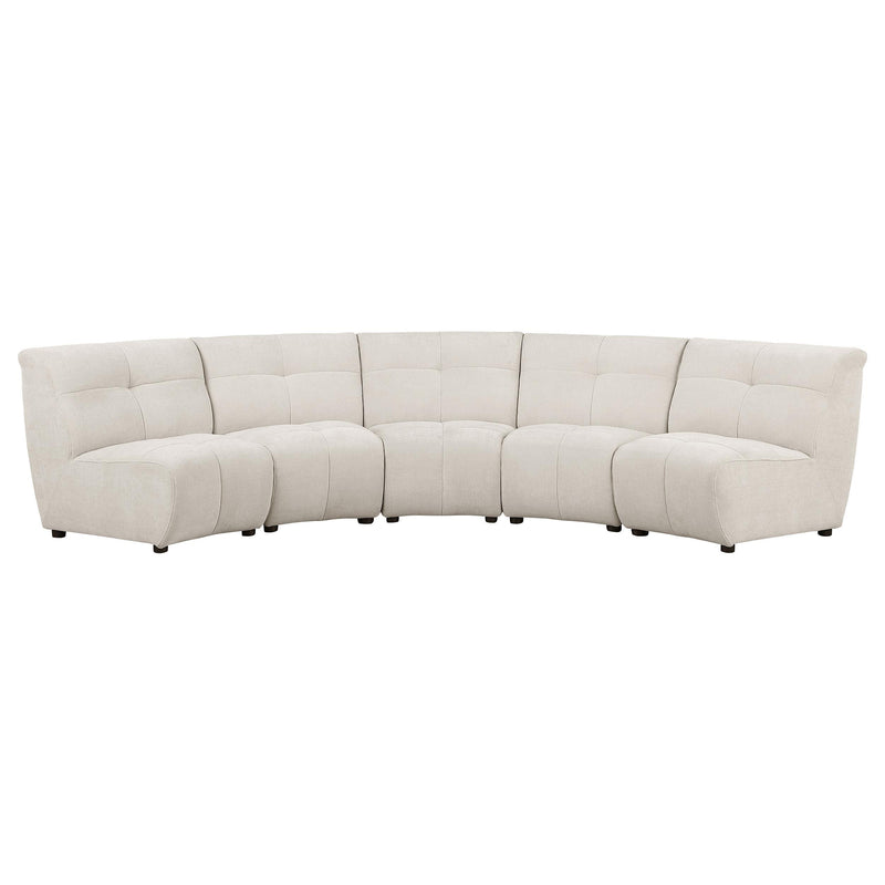 Charlotte Upholstered Modular Sectional Sofa Ivory