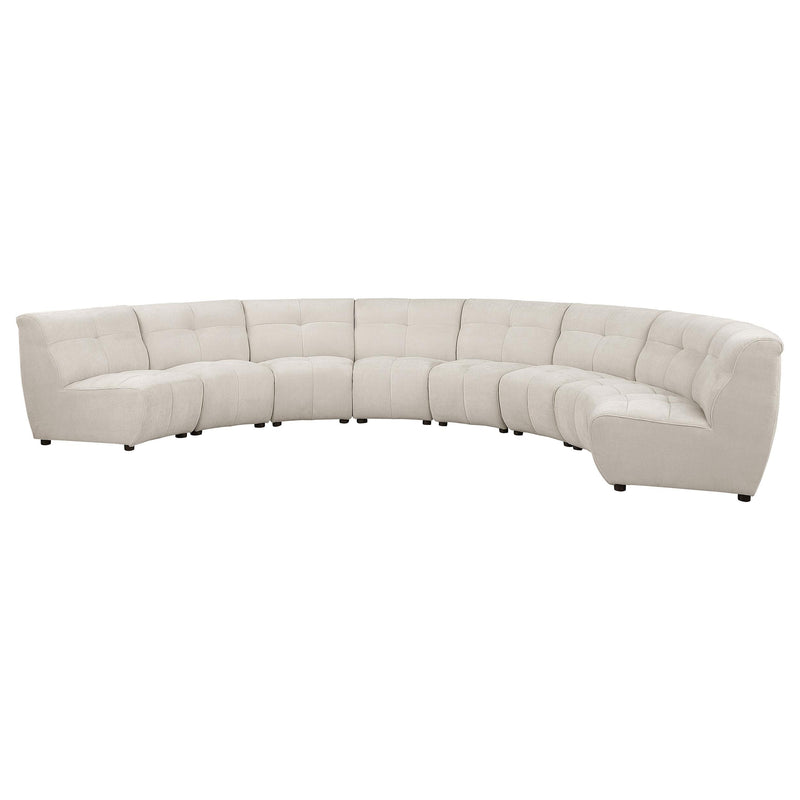 Charlotte Upholstered Modular Sectional Sofa Ivory