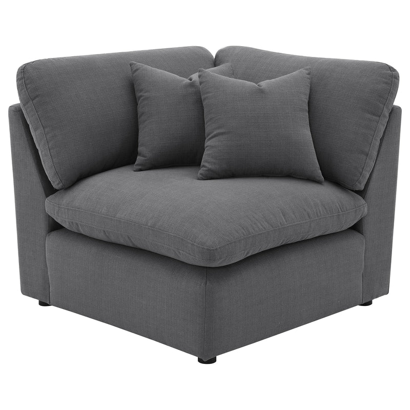 Hobson Upholstered Corner Charcoal