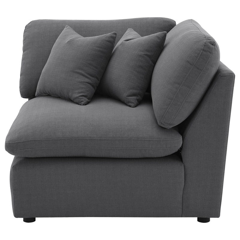 Hobson Upholstered Corner Charcoal