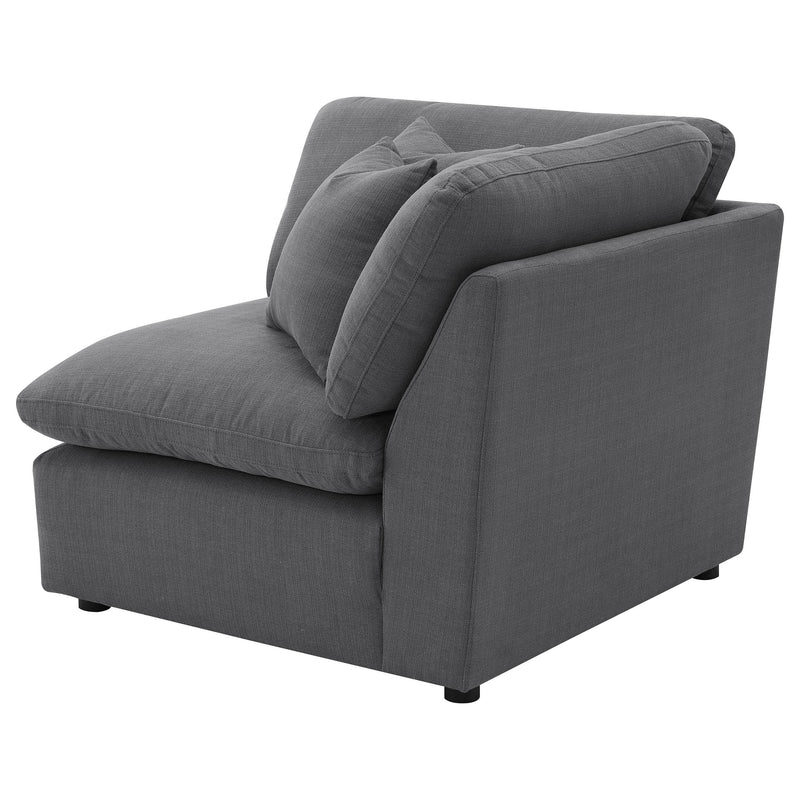 Hobson Upholstered Corner Charcoal