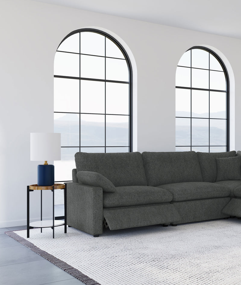 Collins Black Reclining Sectional