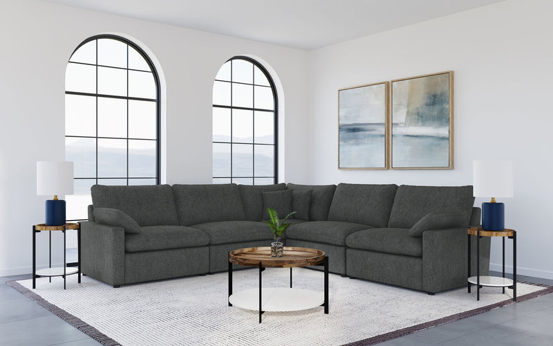 Collins Black Reclining Sectional