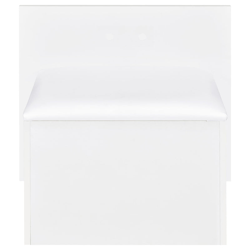 Flora 2-drawer Vanity Set with LED Mirror High Gloss