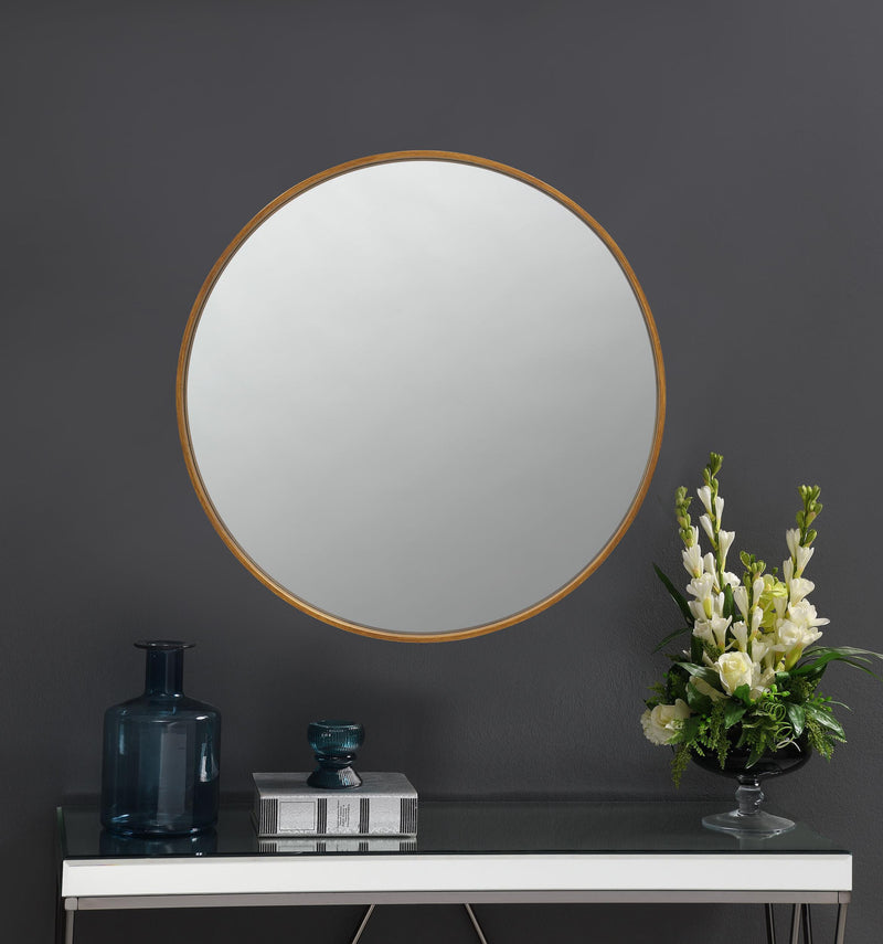 O'Malley Round Mirror Brass