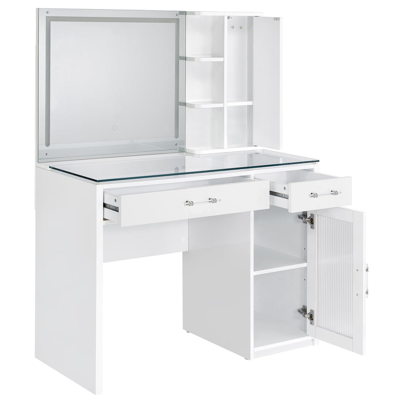 Flora 2-drawer Vanity Set with LED Mirror