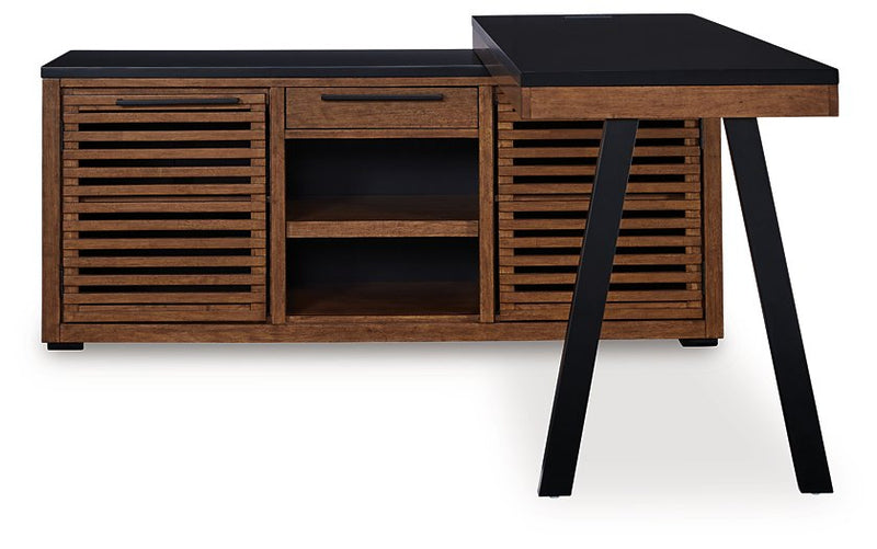 Kallari Credenza with Desk Return