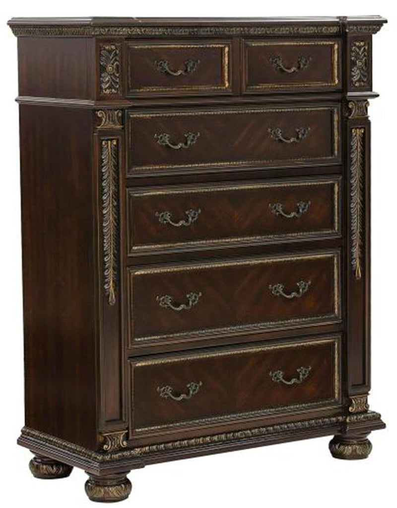 Catalonia 5 Drawer Chest in Cherry 1824-9