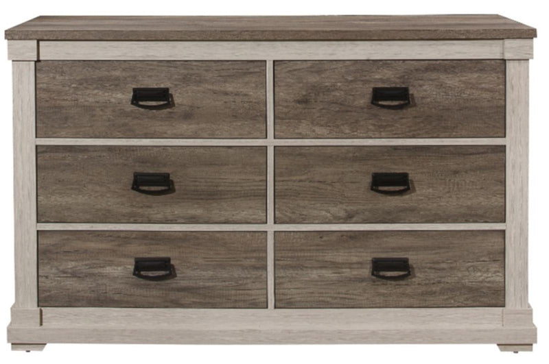 Arcadia Dresser in White & Weathered Gray 1677-5