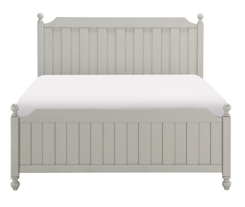Wellsummer Full Panel Bed in Gray 1803GYF-1*