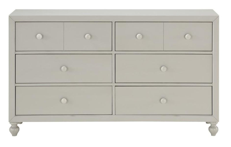 Wellsummer 6 Drawer Dresser in Gray 1803GY-5