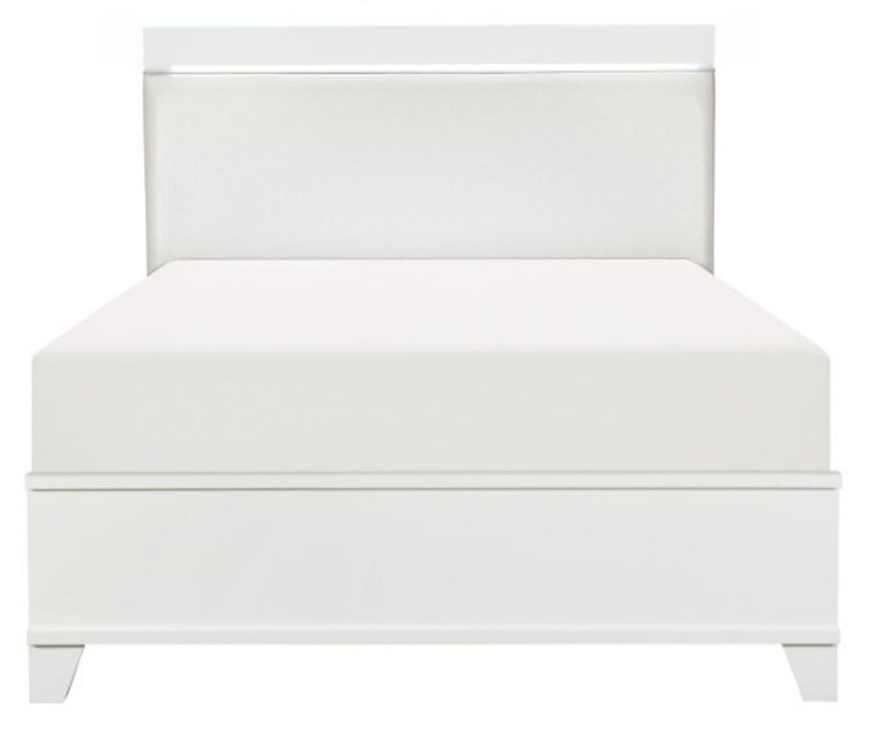 Kerren Full Platform Bed in White 1678WF-1*