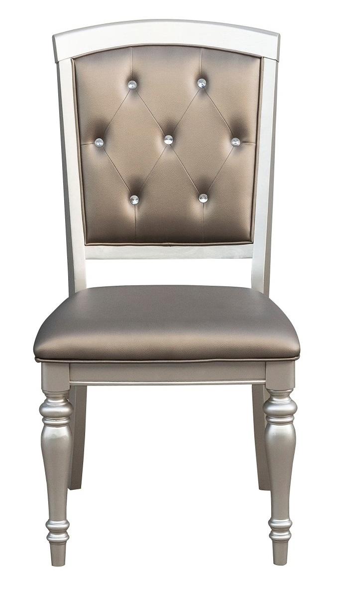 Orsina Side Chair in Silver (Set of 2)