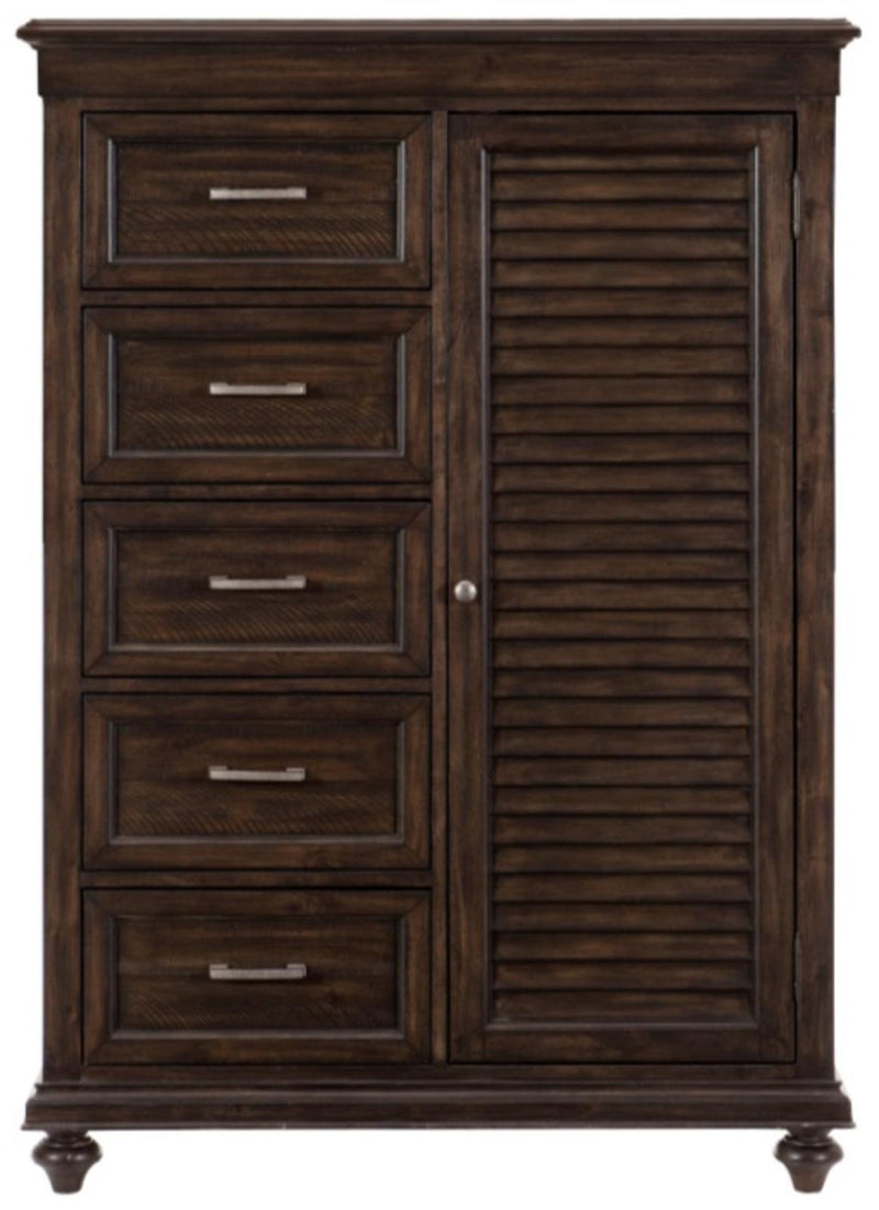 Cardona Wardrobe Chest in Driftwood Charcoal 1689-10
