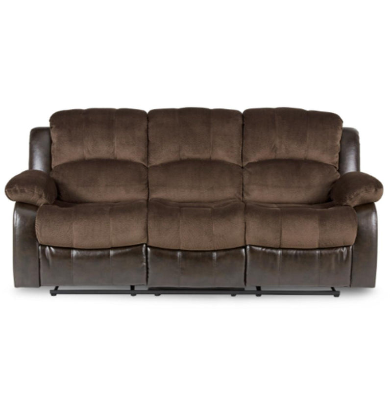 Granley Double Reclining Sofa in Chocolate 9700FCP-3