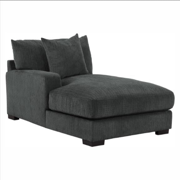 Worchester Left Side Chaise in Gray 9857DG-LC
