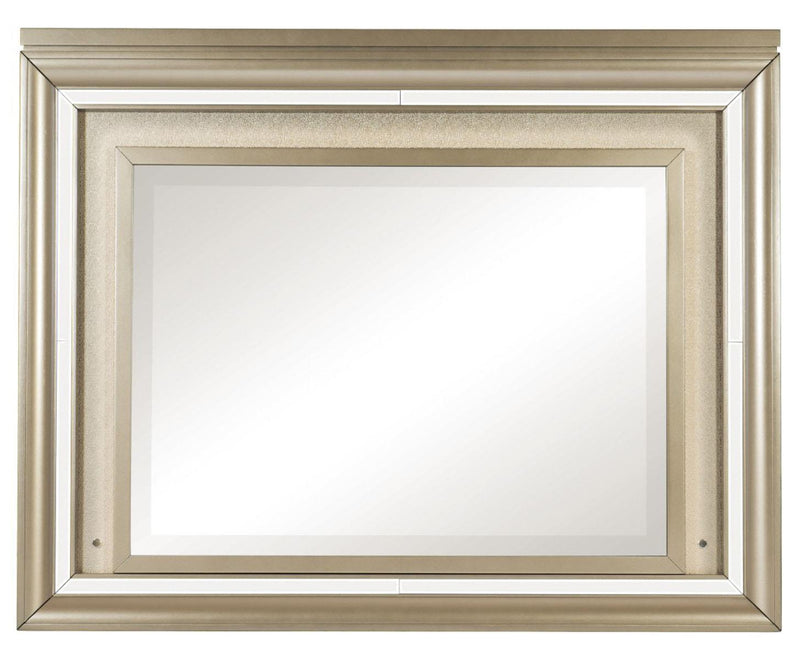 Loudon Mirror with LED Lighting in Champagne Metallic 1515-6