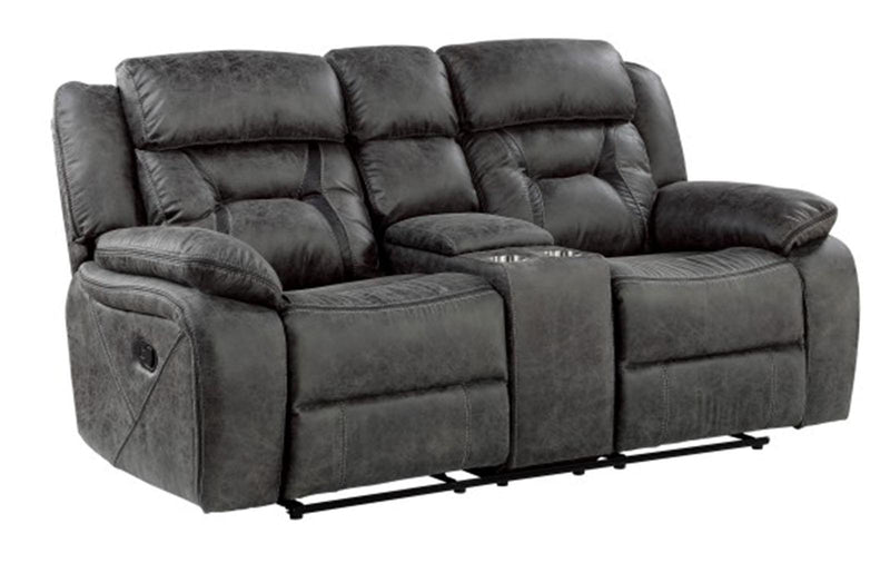 Madrona Hill Double Reclining Loveseat in Gray 9989GY-2